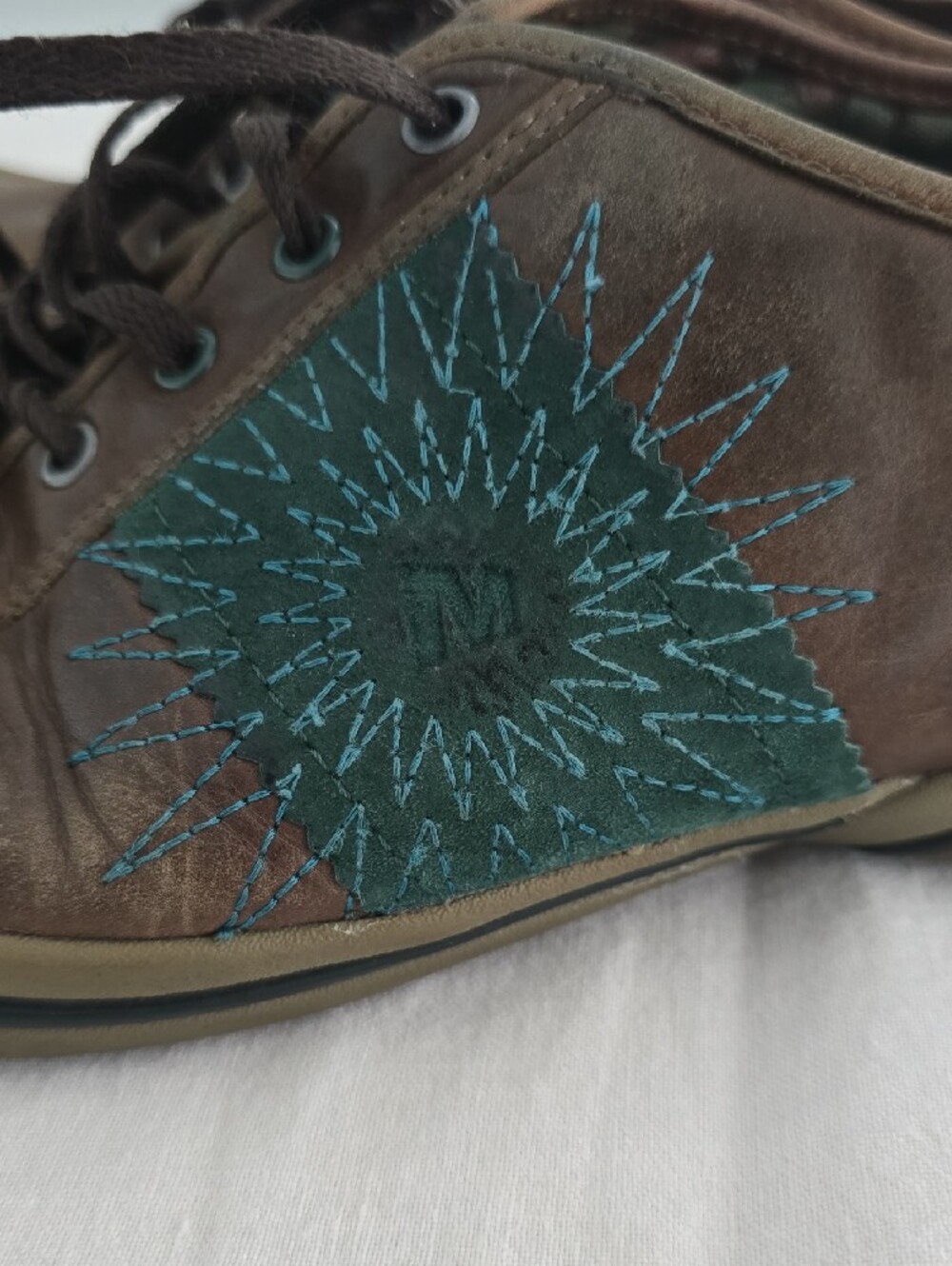 Merrell Women's Brown and Teal Low-Top Lace-Up Sneakers - Picture 12 of 12